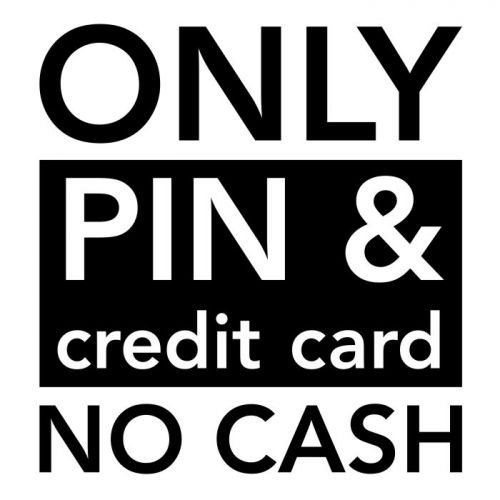 No Cash Only Pin